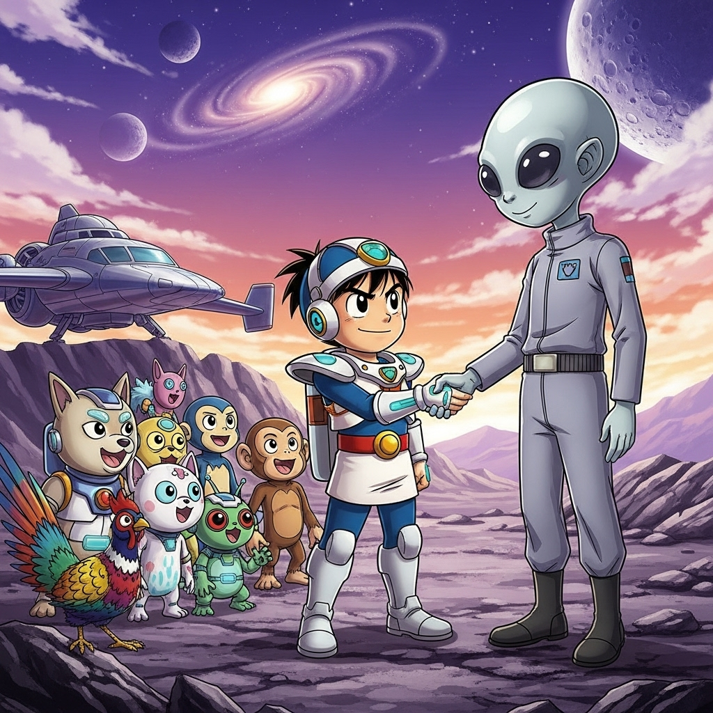 桃太郎と宇宙人